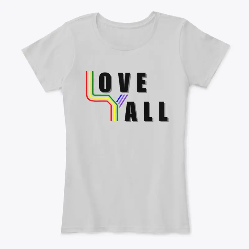 Pride Love Yall Logo Tee - Women