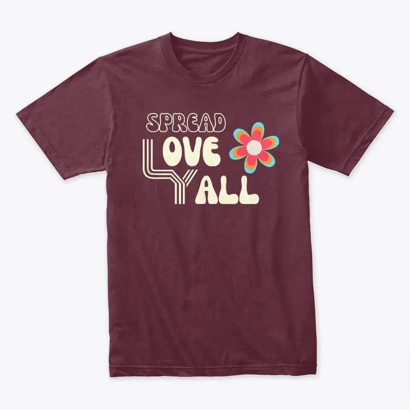 Retro Spread Love Yall Logo Tee - Unisex