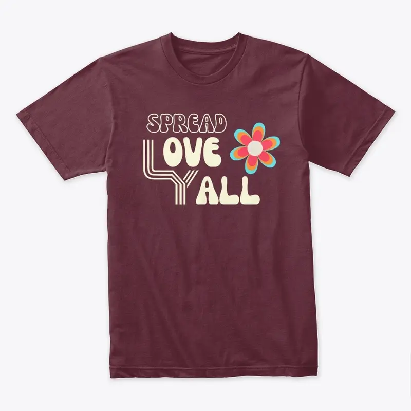 Retro Spread Love Yall Logo Tee - Unisex